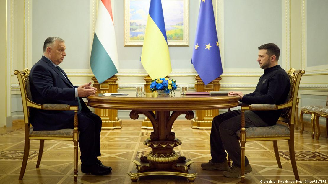 Orbán y Zelenski, el 2 de julio, en Kiev.