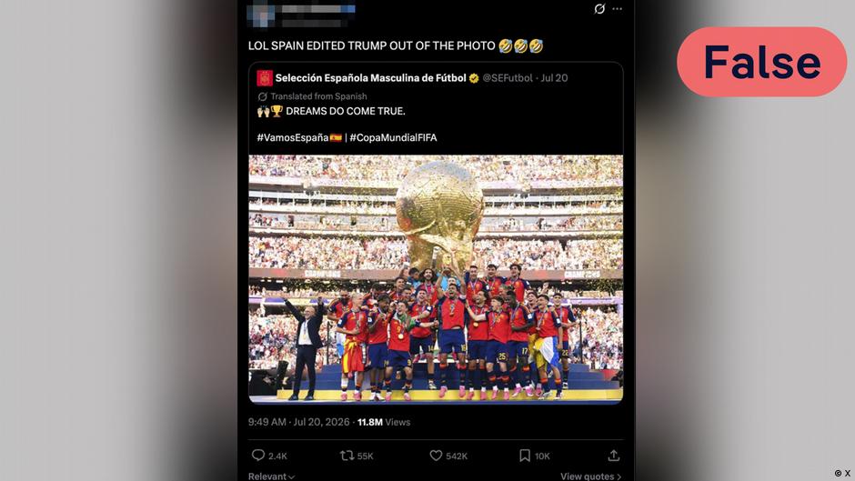 Fact Check: Trump in Spain World Cup Photo (2026)
