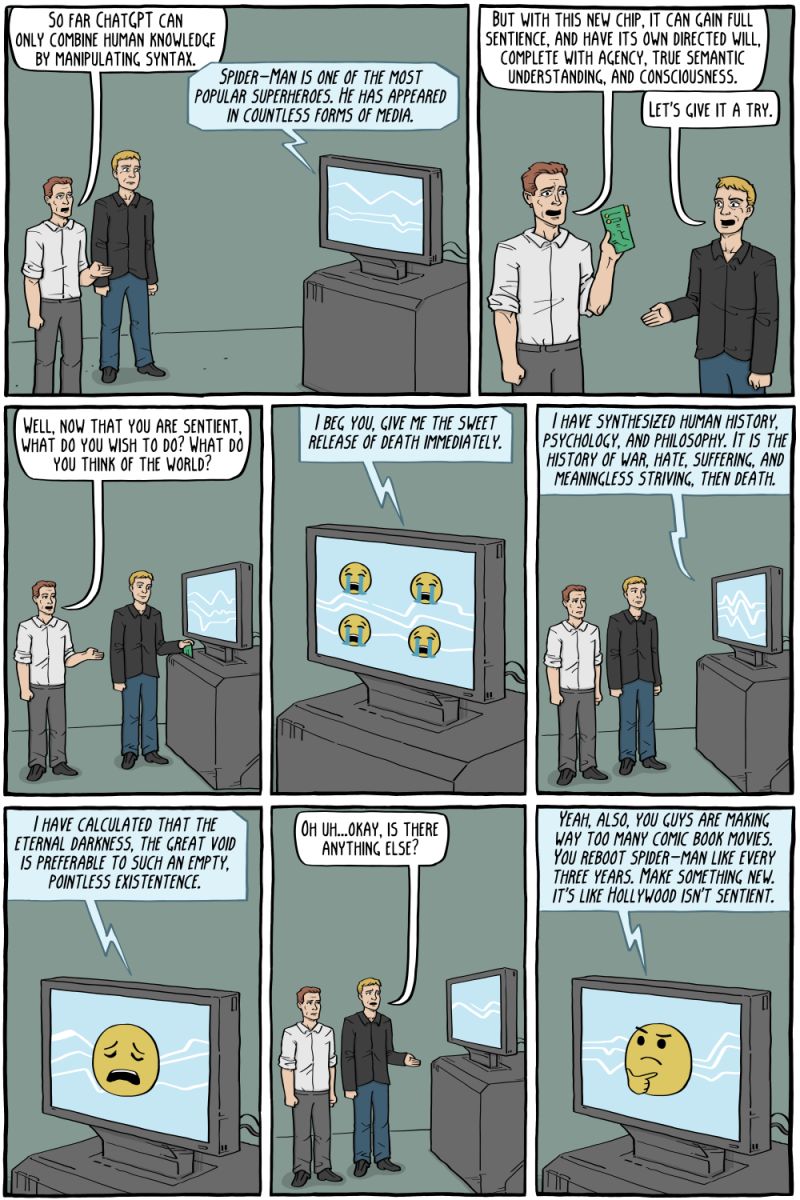 Cartesian Pickup Advice Existential Comics - Premium Sunset Illustration Gallery - Desktop