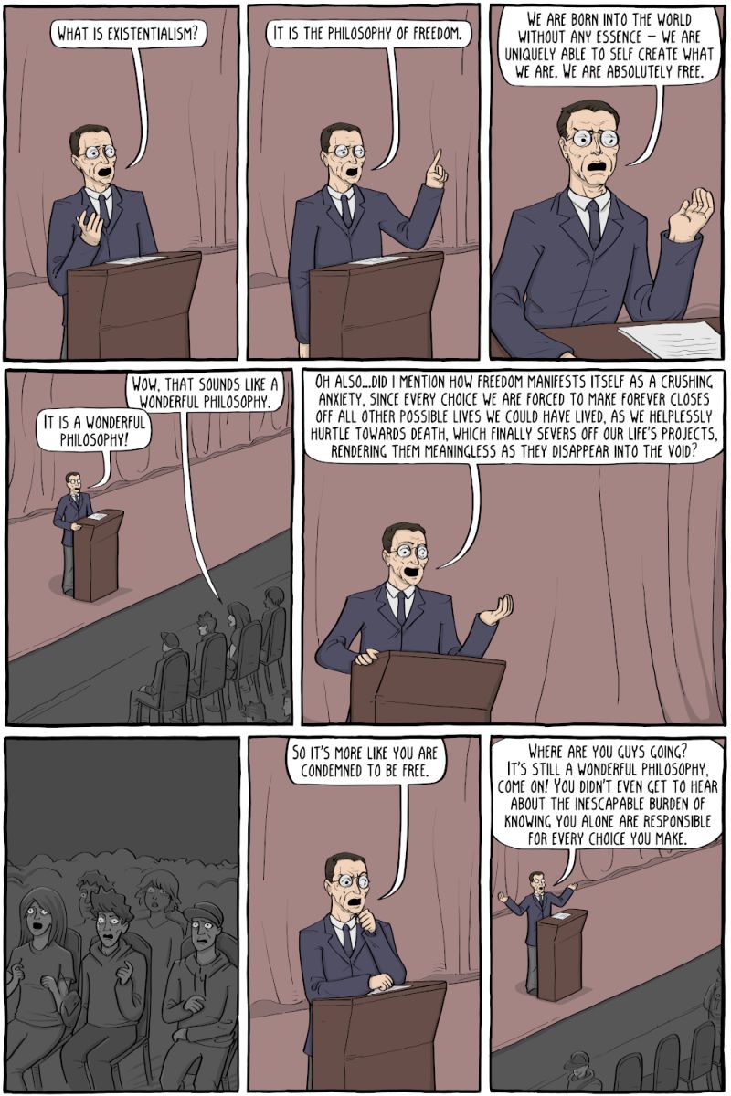 Immanuel Kant Existential Comics - Premium Abstract Illustration Gallery - Retina