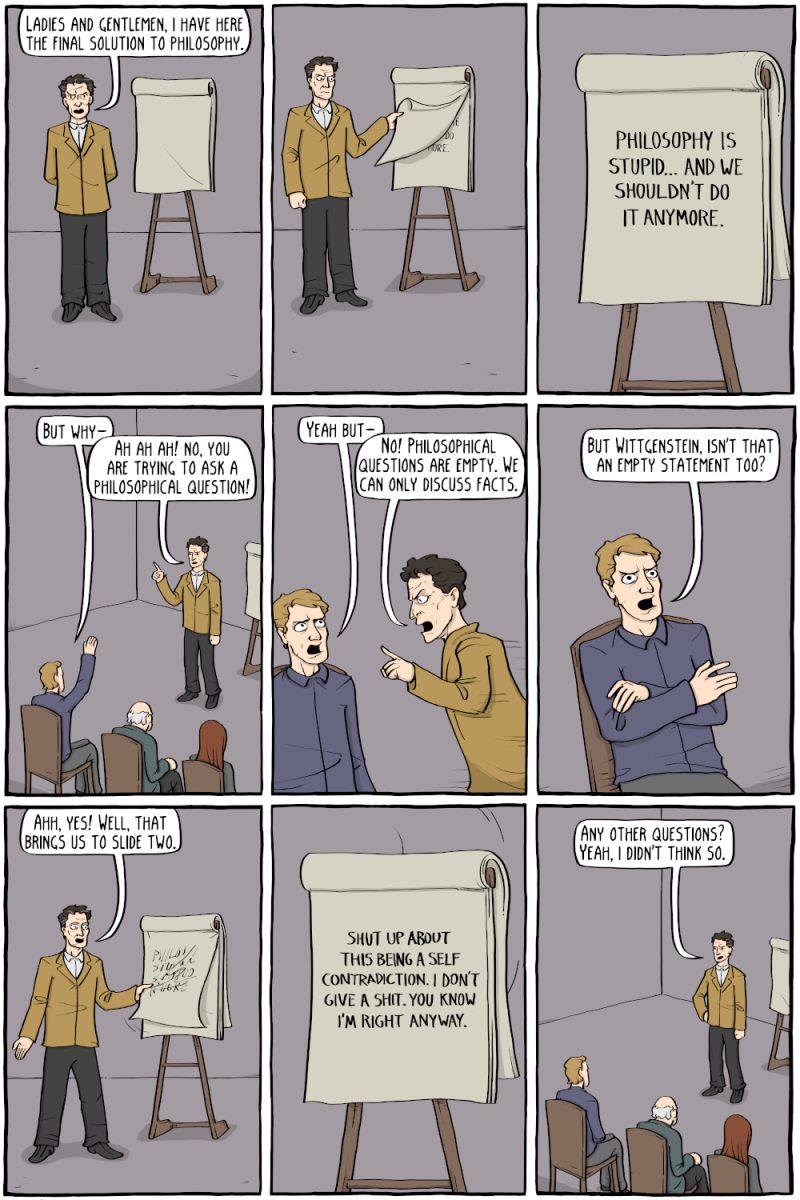 Ludwig Wittgenstein Existential Comics - Abstract Picture Collection - Ultra HD Quality