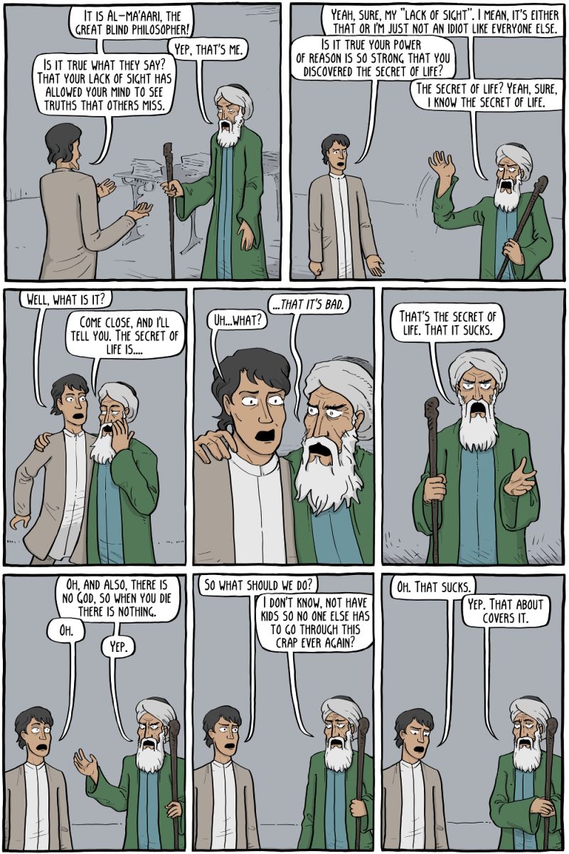 Verificationist Man Existential Comics - Space Image Collection - Retina Quality