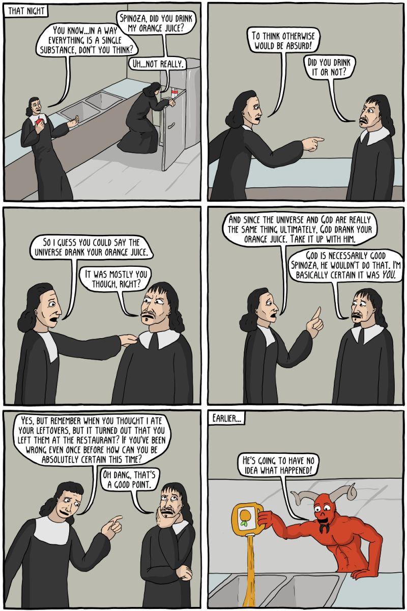 Cartesian Roommates Existential Comics - Download Premium Geometric Image | Retina