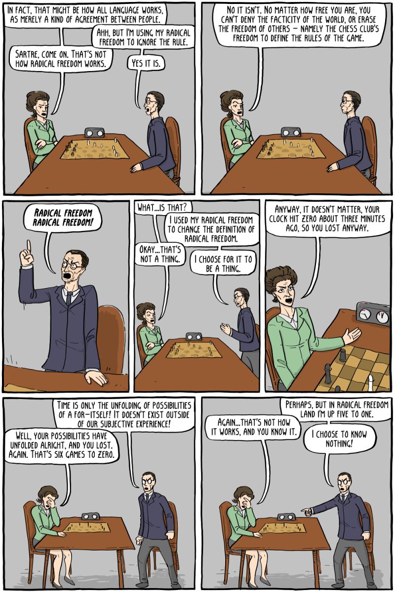 John Rawls Existential Comics - Perfect Space Picture - Retina