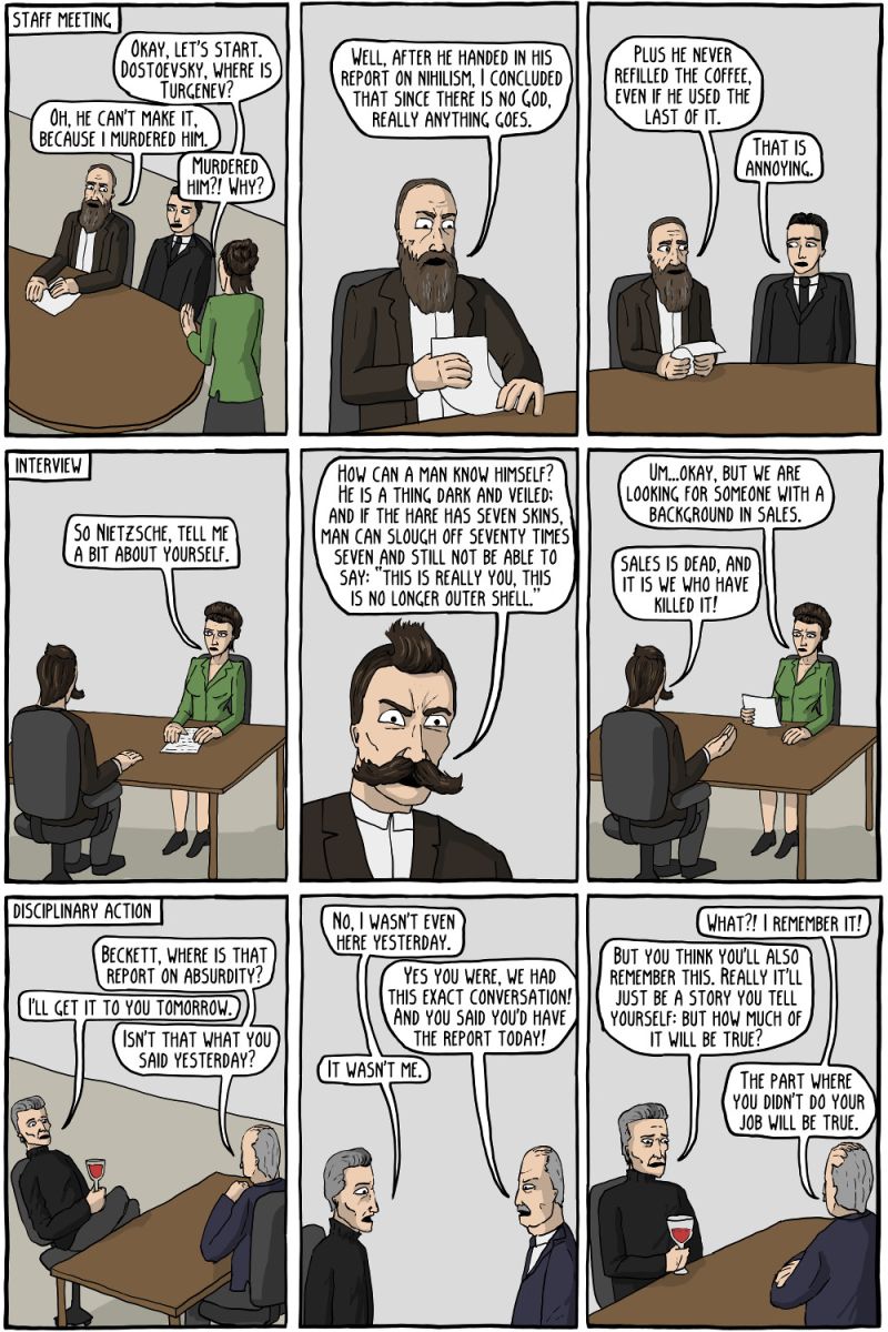 Authentic Man Existential Comics - Ocean Wallpaper Collection - High Resolution Quality