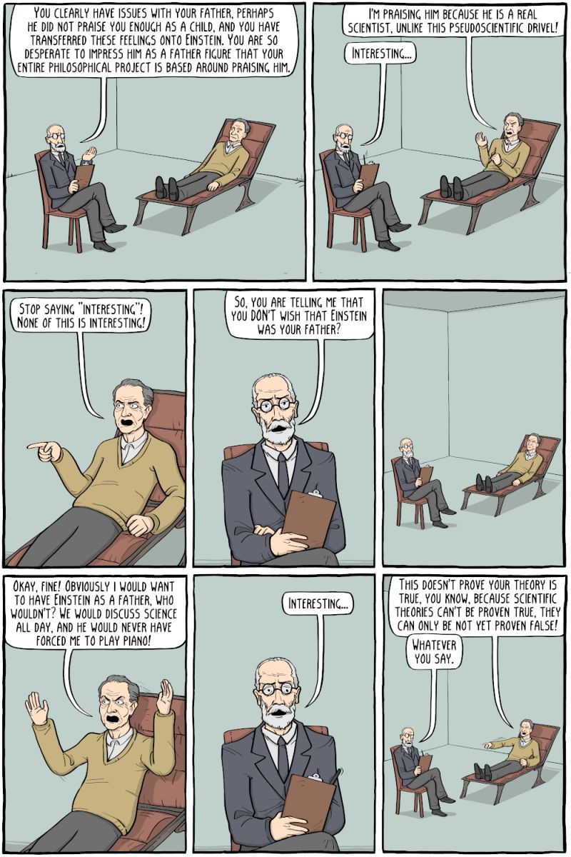 Sigmund Freud Existential Comics - Geometric Pictures - Ultra HD 4K Collection