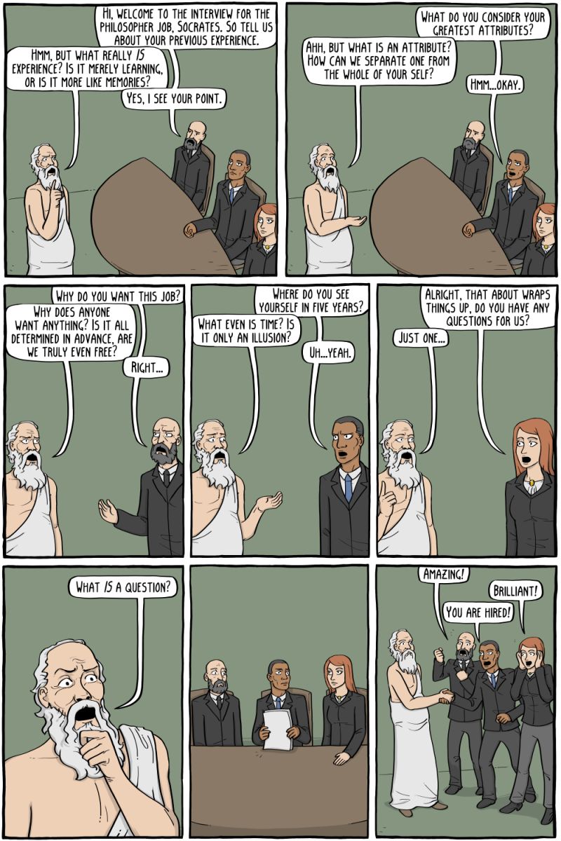 Socrates Existential Comics - Minimal Illustrations - Perfect High Resolution Collection