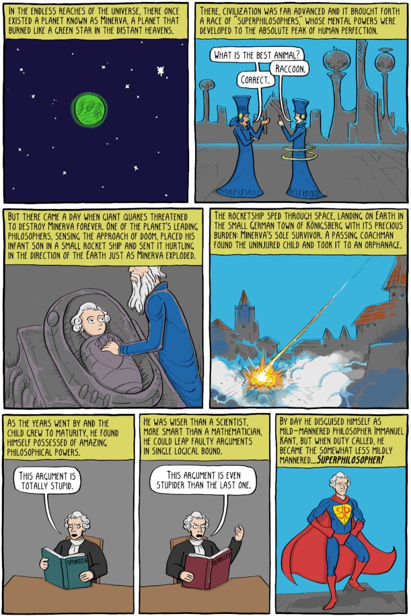 Immanuel Kant Existential Comics - Geometric Art Collection - Ultra HD Quality