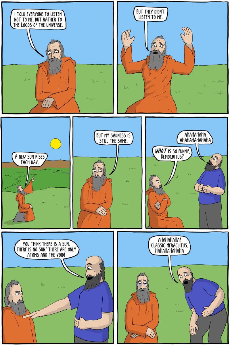 Dead Philosopher In Heaven Existential Comics - Colorful Wallpapers - Elegant Mobile Collection