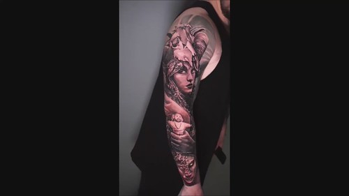 Voodoo And Black Magic Scary Full Sleeve Black And Grey Realism Best Tattoo Artist London Uk A Photo On Flickriver
