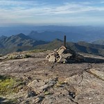 The Summit of Pico do Cal&ccedil;ado (Shoe Peak) at 2,849 m (9,488 ft) MSL, Capara&oacute; National Park, on the border of the municipalities of Ibitirama (Esp&iacute;rito Santo State) and Alto Capara&oacute; (Minas Gerais State), Brazil.