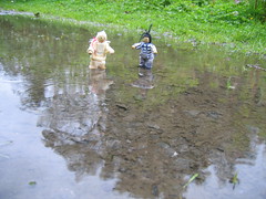 Rain in Lancashire? Dancing in the rain.