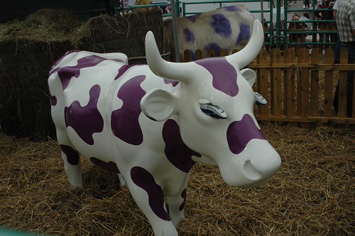 La vaca de Milka en Paris!