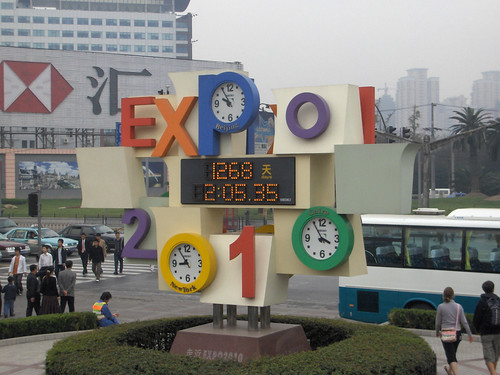 Shanghai Expo countdown, in Shanghai, China