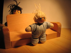 Jimmy plays hide-and-seek with baby