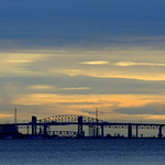 Burlington Bay Skyway Bridge at Sunrise