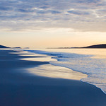 Scotland sunset Beach Harris