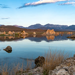 View of Mono Lake in California's Eastern Sierra Nevada. Extra sky in photo for copyspace