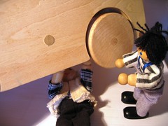 Jimmy helps Grandad mend the car