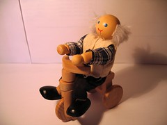 Grandad on Jimmy's funky new mountain bike