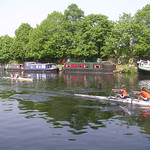 Reeling and rolling on the river.