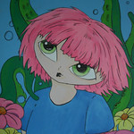 canvas for the pink rabbit