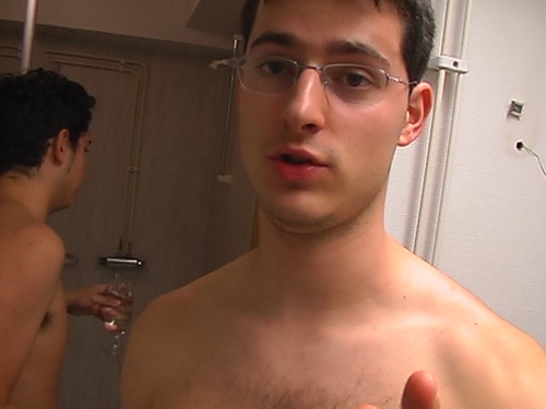 Raul y yo antes de la sauna