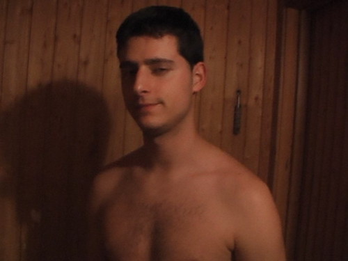 Raul en la sauna