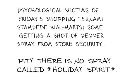 Victims of Black Friday's Shopping Tsunami Deserved the Peppering