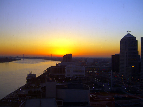 detroit sunset