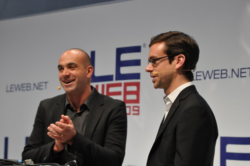 Le Web 2009: Loic Le Meur and Jack Dorsey of Twitter