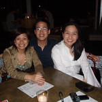 Alexei, Candice and me at M Cafe