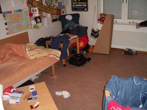 Habitación antes de recoger