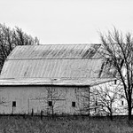 country barn in grey