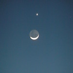 Moon and Venus