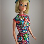 Long Haired Blonde American Girl in Vintage