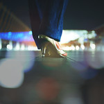 I feel the sounds under my feet