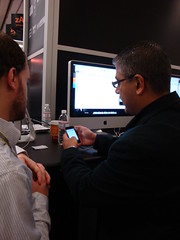 Aly doing a Daylite Touch one on one with one of our visitors
