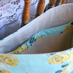 garden party library tote