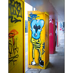 Street Art (Mowscodelico), East London, England.