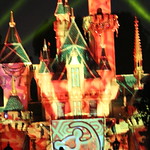 Castle Projection in Disneyland Forever