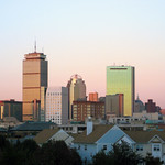 Boston Back Bay Skyline viewed from Mission Hill