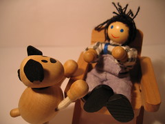 Jimmy tries to ignore Tyke's requests for a walk