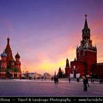 Russia - Moscow - Москва - Moskva - UNESCO World Heritage Site - Colorful Sunset on Red Square