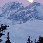 Cold Moonset
