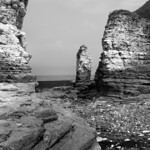 Flamborough Head Selwicks Bay inlet B&W
