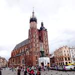 Krak&oacute;w, Poland, Kości&oacute;ł Mariacki (Marienkirche), Chiesa di Santa Maria, Iglesia de Santa Mar&iacute;a, Eglise de Sainte Marie, St. Mary's Church (gotisch) - Plac Mariacki (Marienplatz)