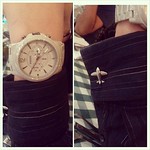 Love my boyfriend style! #fossil #kennethcole #Fashion #boyfriend #Style #outfit #watch #ceramic #plane #avion #reloj #trend