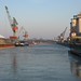 Regensburger Hafen zugefroren