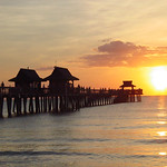 Naples pier sunset